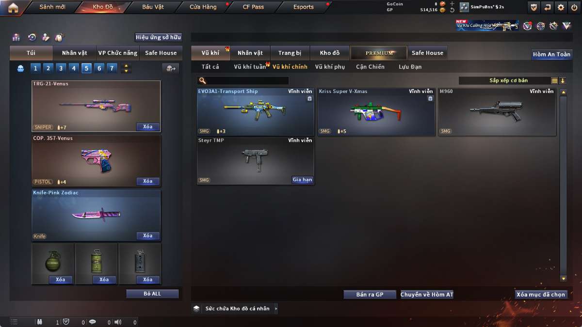 shop acc cf uy tin gia re